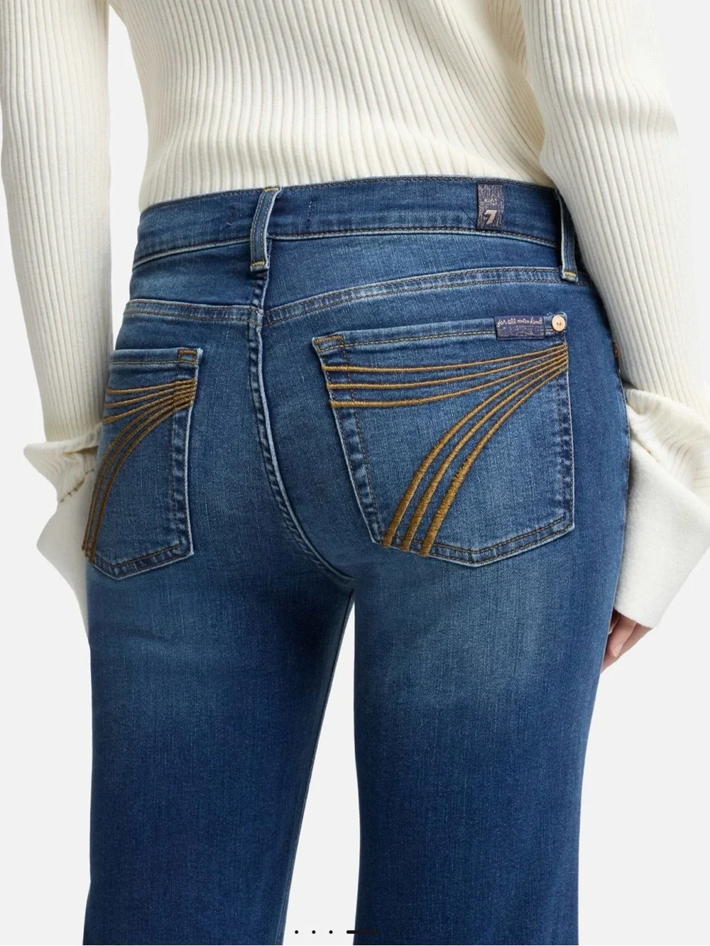 7 For All Mankind Dojo Tailorless Jeans in Cambridge NWT